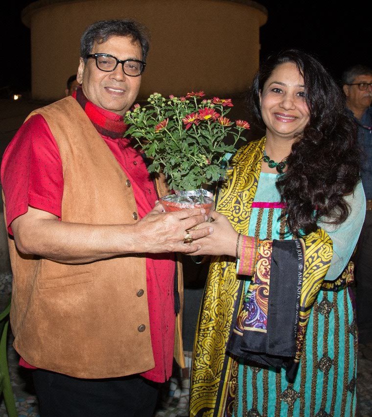 WITH FAMOUS BOLLYWOOD FILM DIRECTOR SUBHASH GHAI